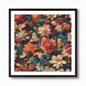 Colorful Flowers Art Print