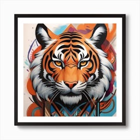 Tiger Head Art Print