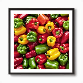 Colorful Peppers 46 Art Print