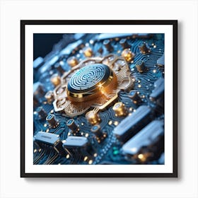 Computer Circuit Board 2 Art Print