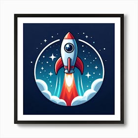 Rocket Launch 7 Art Print
