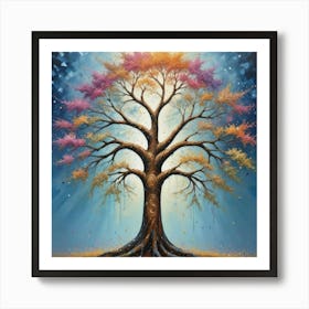 Sparkling Mother Tree Art Print 3 Art Print