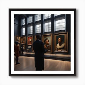 Museum Stock Videos & Royalty-Free Footage 2 Art Print