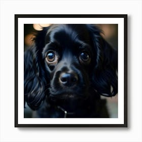 Black Cocker Spaniel Art Print