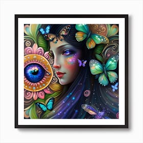 Eye Of A Woman Art Print