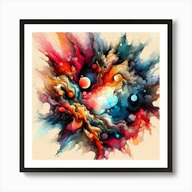 Creative Abstract Visual 49 Art Print