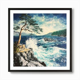 Crashing Waves Art Art Print