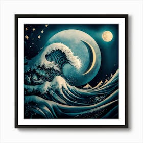 Great Wave Off Kanagawa 12 Art Print