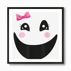 Spooky Ghost Girl Faceasy Halloween Costume Art Print