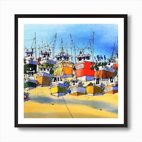 Boat Jumble Art Print