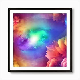 Abstract Flower Painting Art Print