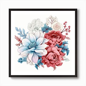 Bouquet Of Flowers Art Print