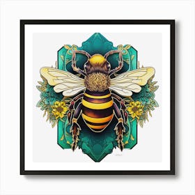 Bee a Queen Bee Art Print