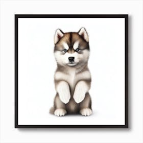 Husky Puppy Art Print