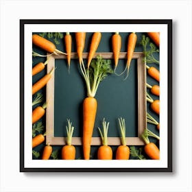 Carrots In A Frame 53 Art Print