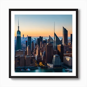 New York City Skyline 2 Art Print