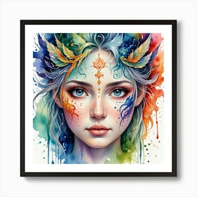 Angelic Woman Art Print