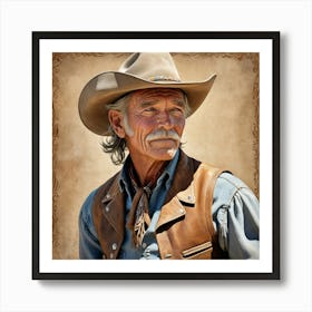 Old West Cowboy 1 Art Print