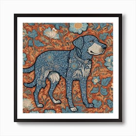 williams morris dog Art Print