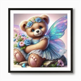 Fairy Teddy Bear 1 Art Print