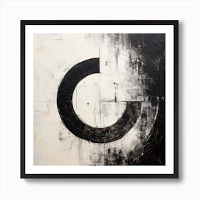 Abstract Art Circle Digital Painting (6) Art Print