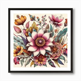 Floral Bouquet 4 Art Print