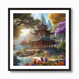 Chinese Garden Art Print