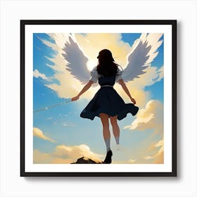 Angel With A Sword Art Print