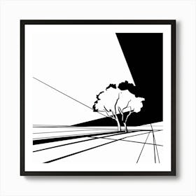 Tree Road Art Print