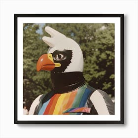 LGBTQ + Rainbow Eagle Art Print