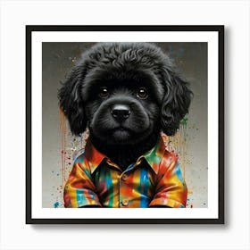 Poodle Dog Art Print