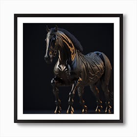 Leonardo Diffusion 3d Hd Arabian Horse Chocolate Caramel Light 0 Art Print