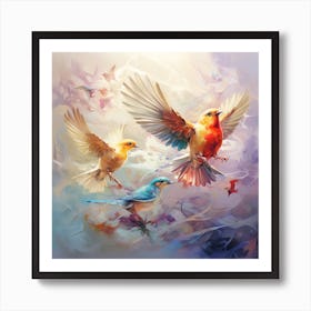 Birds Flying Art Print