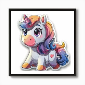 Unicorn Sticker 13 Art Print