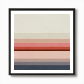 Colored Stripes - 07 Art Print