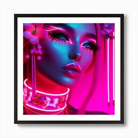 Neon Art 2 Art Print