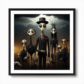 Skeletons 1 Art Print