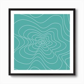 Abstract Wave Pattern Art Print