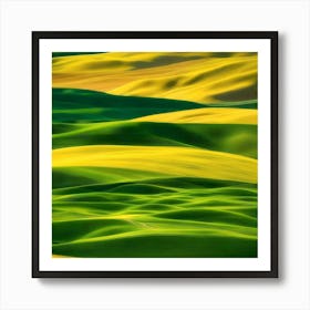 Yellow Wheat Fields Art Print