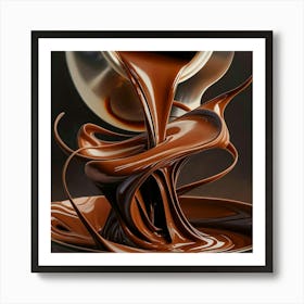 Chocolate Pouring 2 Art Print