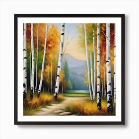 Birch Trees 4 Art Print