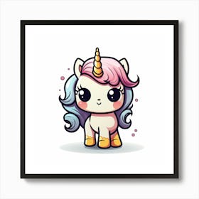 Cute Unicorn 648 Art Print