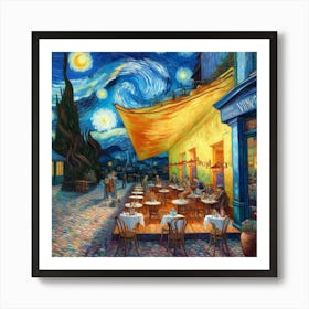 Van Gogh Painted A Cafe Terrace At The Edge Of The Universe (1) Art Print