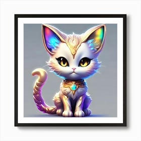 Cute Cat Art Print