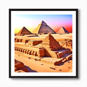 Pyramids Of Giza 2 Art Print