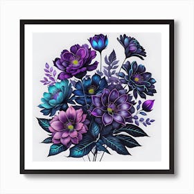 Dancing Petals Art Print