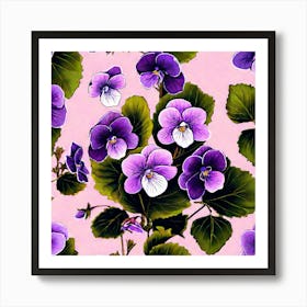 Violets 22 Art Print