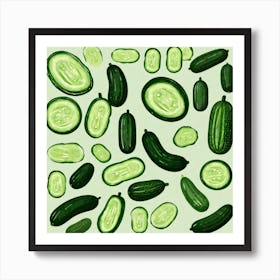 Cucumbers 17 Art Print