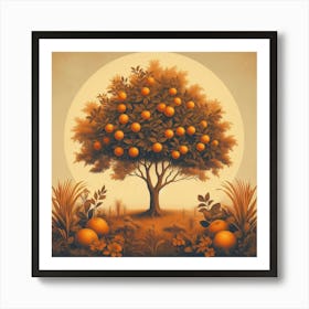 Orange Tree Art Print