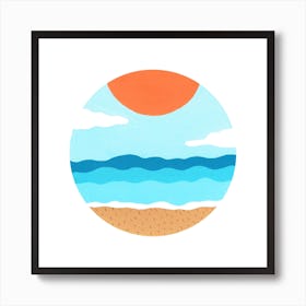 Summer At The Beach Art Print